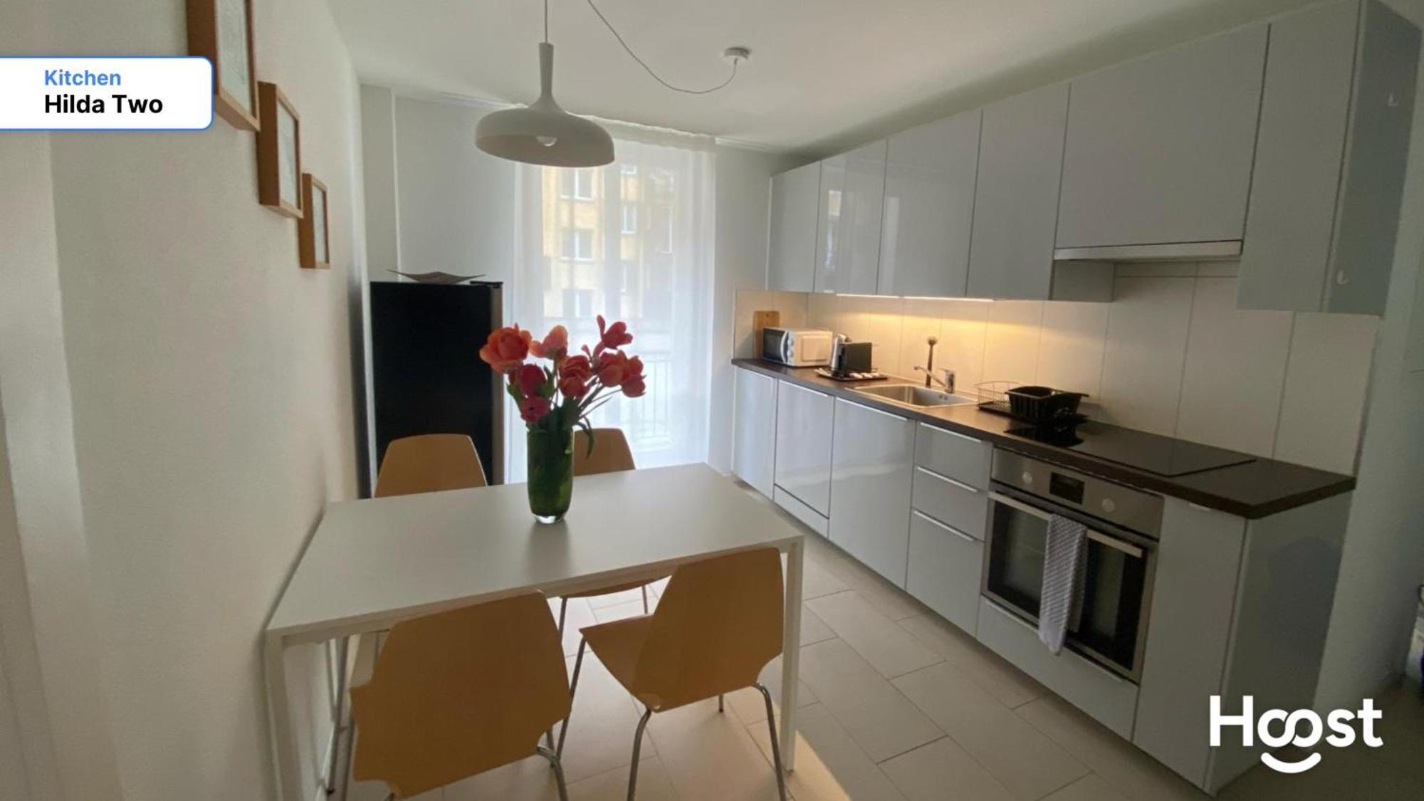 H2 With 3,5 Rooms, 2Br, Living Room And Kitchen, Central And Quite زيورخ المظهر الخارجي الصورة
